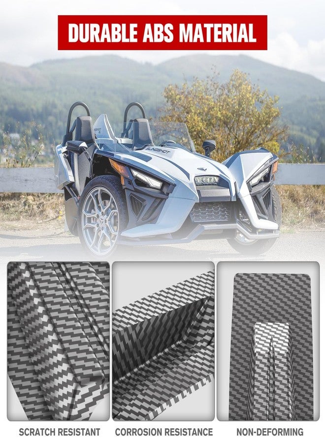 LitMiRaCle Rear Camera Trim Cover for Polaris Slingshot, Carbon Fiber Coating Rearview Camera Decorative Protector Frame Lid Trim for Polaris Slingshot 2020-2024 Accessories - Image 3